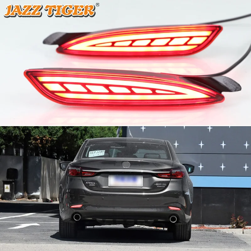 

Car LED Rear Bumper Light Rear Fog Lamp Auto Brake Reflector for Mazda 6 Atenza 2019 2020 Lada Vesta Rear Lights Turn Signal