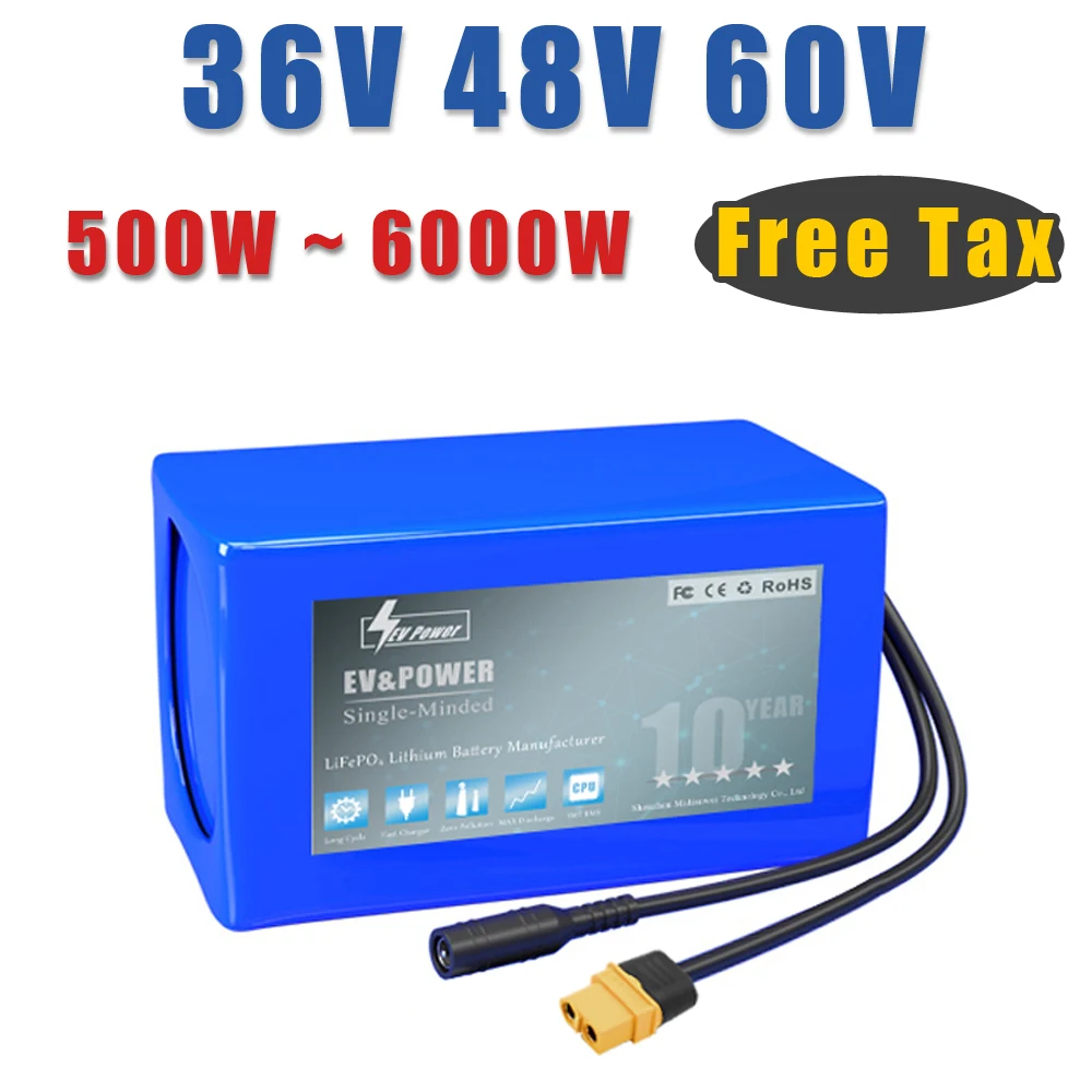 36V 48V 60V 20ah 30ah 100ah ebike Battery Pack For Electric bicycle Scooter motorcycle