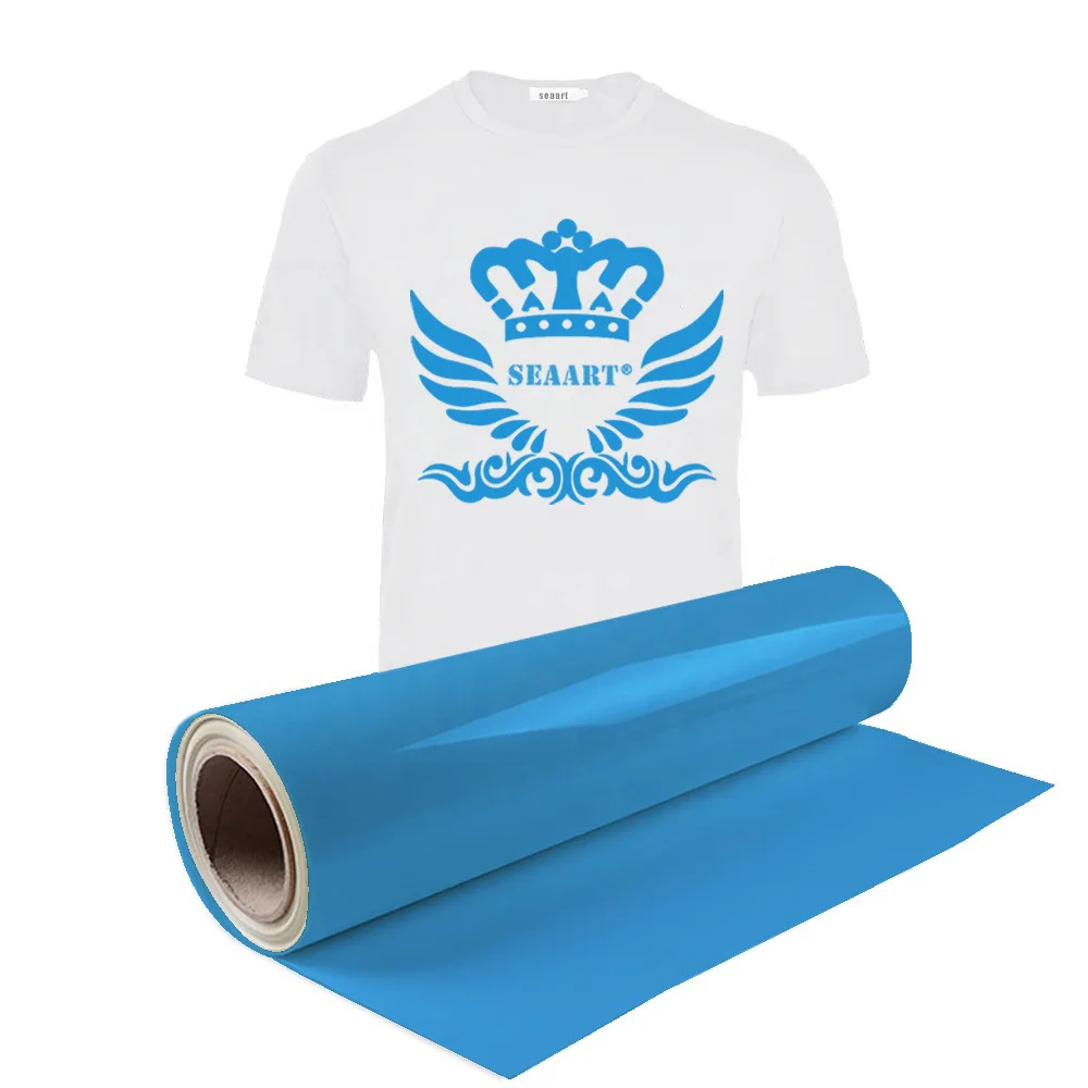 Wholesale HTV Textil PU Heat Transfer Vinyl For TShirt Printing 50CMx25Meter In Roll Apparel Hot Stamping Matte Film Free Sample