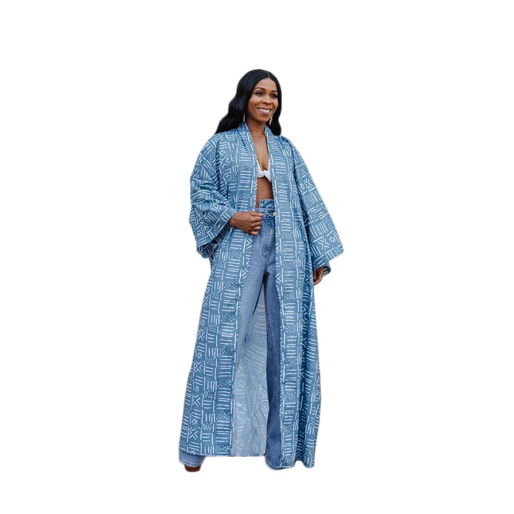 

African Clothes for Women 2021 New Summer African Women Plus Size Long Coat African Clothes Women S-4XL