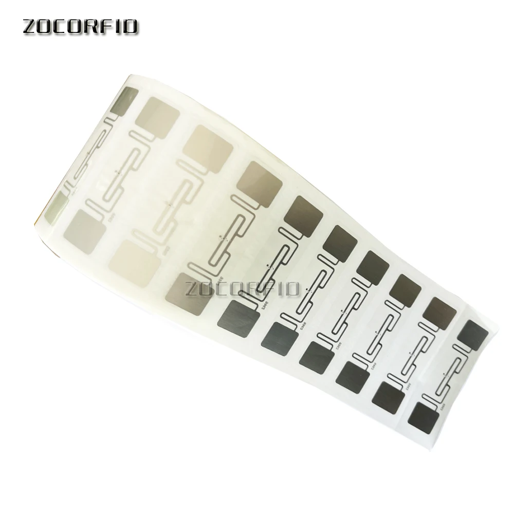 100 Cái/lốc ISO18000-6C UHF RFID Thụ Động H47 Nhãn Dính Hình VUÔNG Miếng Dán Thẻ Với M4 Chip Kích Thước 50*50Mm