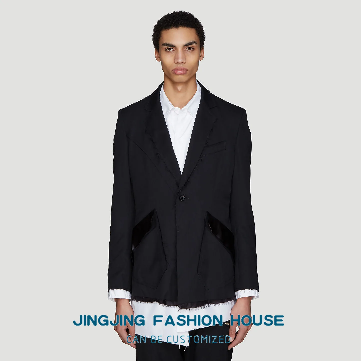 

S-6XL!!2021 spring and autumn new men's handmade tailored leisure suit.