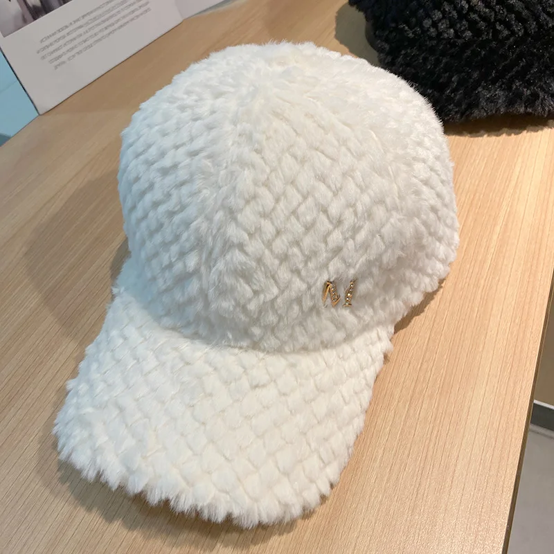 2021 Autumn and Winter New Baseball Cap Ladies Plush Thick Warm Caps Street Casual Fashion Outdoor Travel All-match Sun Hat