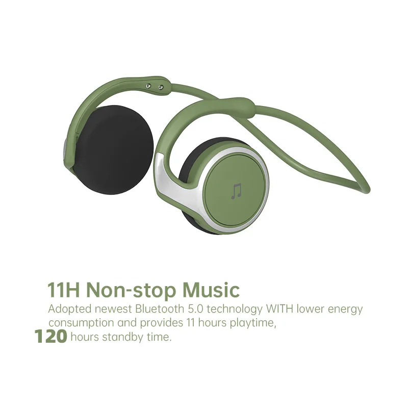 A6 Wireless Headphones High-End Quality Comfortable Bluetooth Earphone 11 hours Battery Bluetooth 5.0 Headsets with Microphones