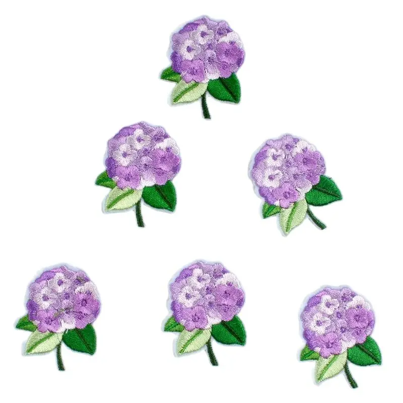 10pcs Cartoon Cute Flower Patches DIY Iron On Floral Stickers Sewing Fabric Appliques For Girls Bags Dress Suits Shoes Hats