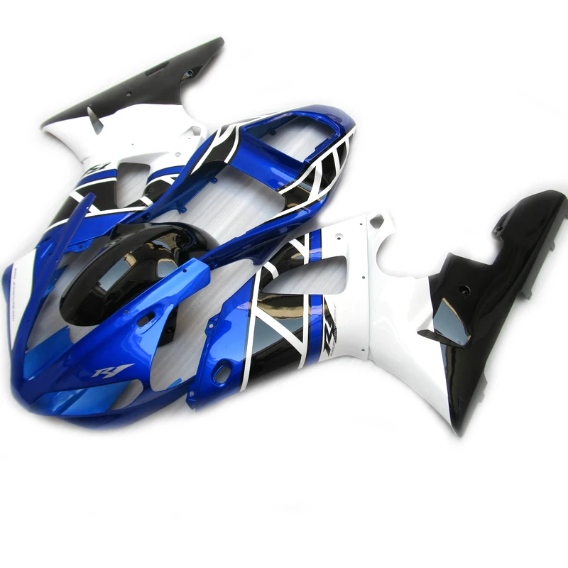 

Lowest Price Motorcycle Bodywork fairings for YAMAHA R1 fairing kit 2000 2001 blue black white fairing set YZFR1 00 01 HJ90