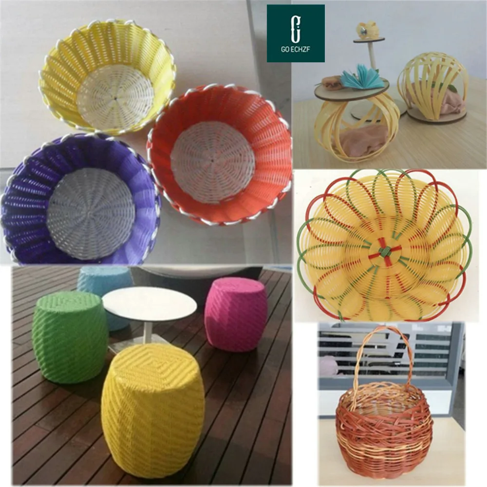 500G 70M gray four-wire flat synthetic rattan woven material, used to weave and repair plastic rattan for chairs, tables, hammoc image 5