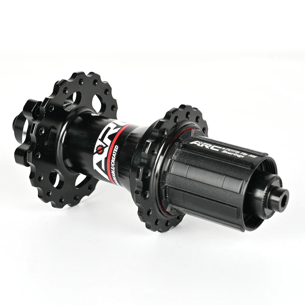 ARC MT006 Mountain Bike Front Rear Hub with Sealed 4 NBK Bearings, 28/32/36 Holes, Six Nail Disc Brake, 8/9/10/11 Speed, 4 Pawls