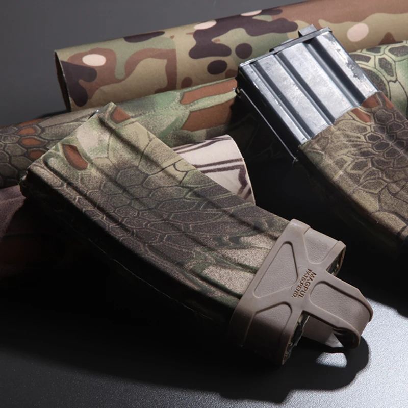 Adhesive Camo Tape Cloth Bandage Sticker Self-Cling Camouflage Wrap 20cm*150cm / 7.8inch*59inch Army Stealth Camping Hunting