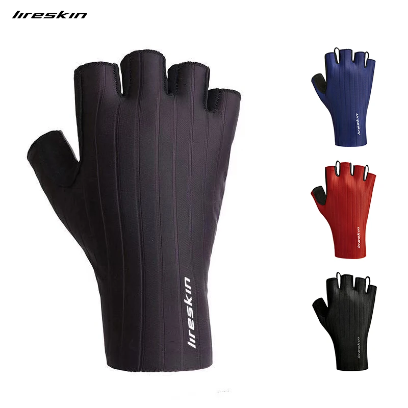 Liteskin Iceborn Cycling Gloves Half Finger Road Bike MTB Outdoor Sport Gym Riding Men Women Silicon Quick Dry Fiber Lycra