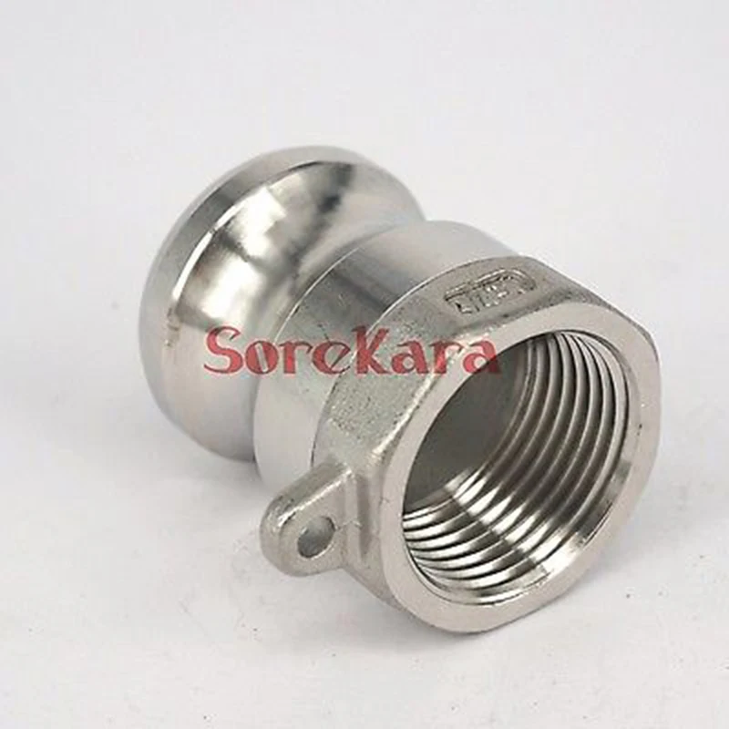 4" BSP Female Thread 304 Stainless Steel Type A Plug Camlock Fitting Cam and Groove Coupling quick coupling
