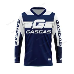 MTB GasGas Enduro Motorcycle Mountain Bike Team Downhill Jersey Offroad DH MX Bicycle Locomotive Shirt Cross Country Mountain