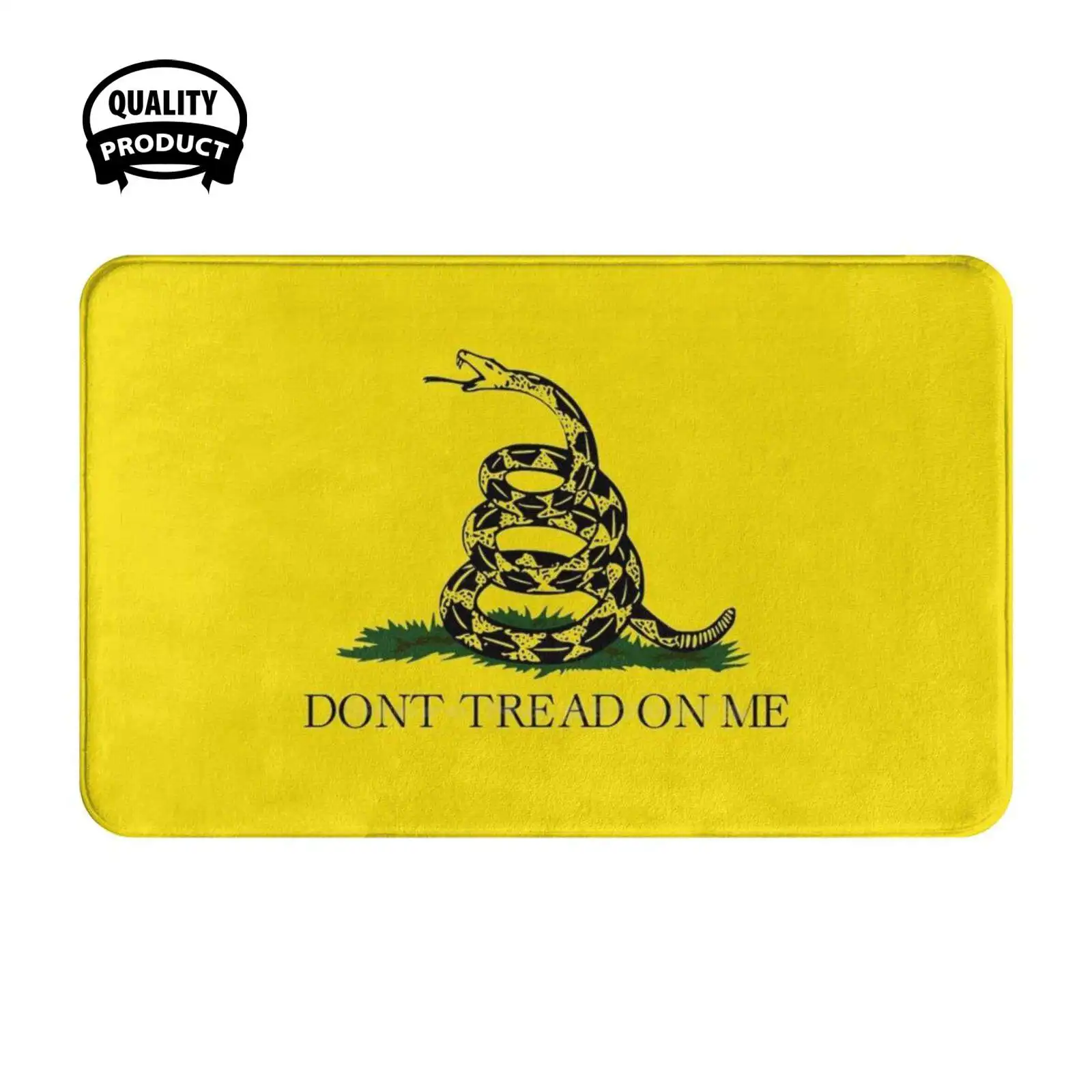 - Gadsden Flag Soft Cushion Home Carpet Door Mat Car Rug Dont Tread On Me Patriotic Patriotism Usa American Gadsden Flag Snake