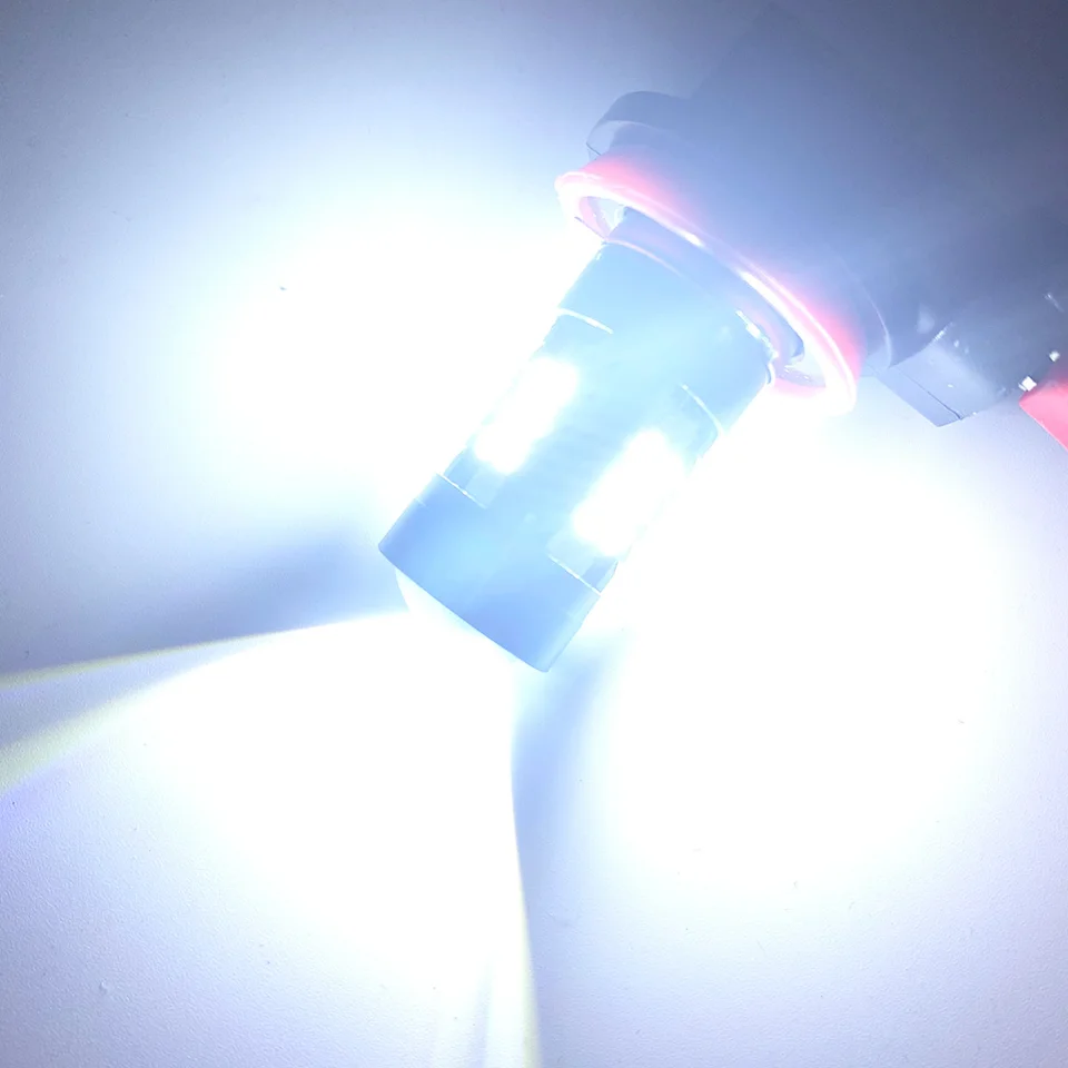Kit De 2 Bombillas LED Antiniebla H8/H11/HB4 9006 CanBus Free – 6000K Blanco, Sin Errores, Para DRL