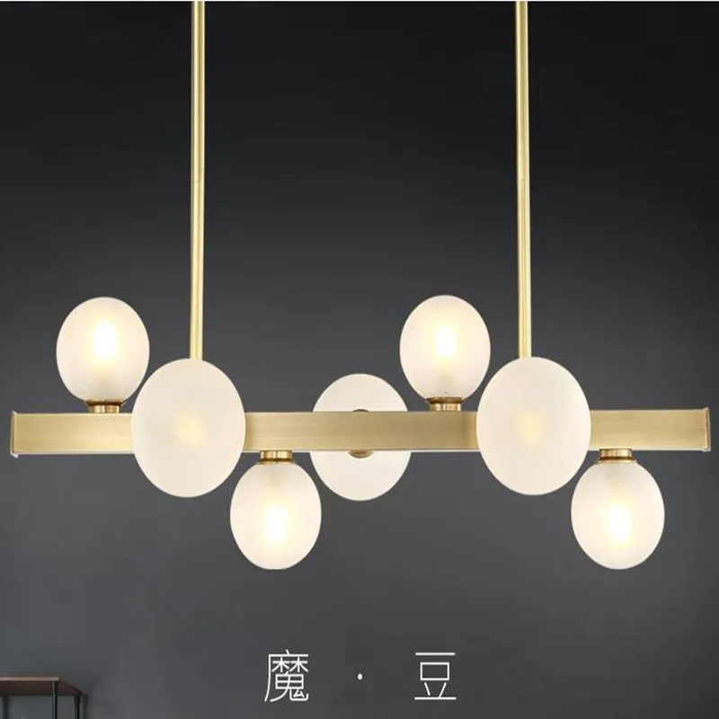 

Modern Light Luxury Chandeliers Pipe Suspension Horizontal Chandelier Dining Room Ceiling Hanging Lamp Kitchen Island Droplight