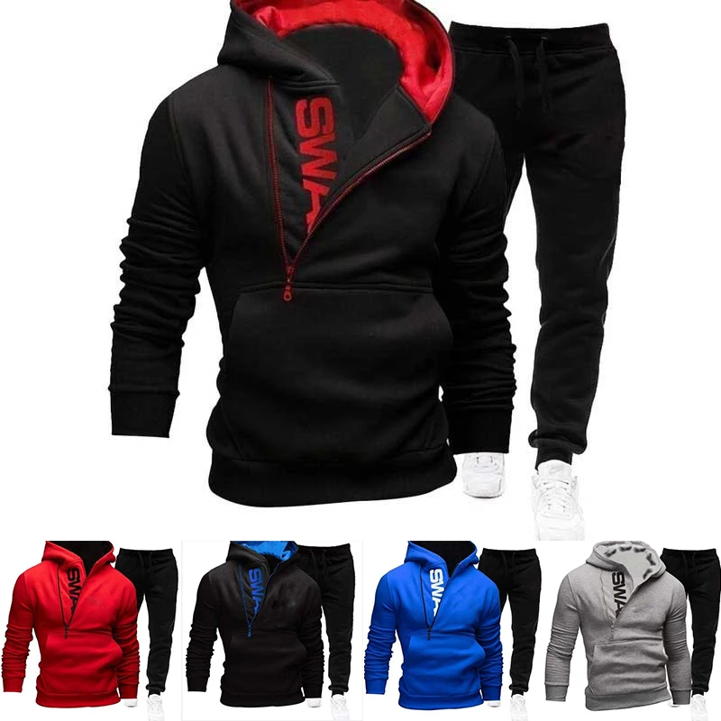 

Men Tracksuit Pullover Hoodie and Pants Sets for Men Jogging Sweatsuit