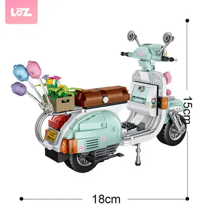 LOZ Mini Blocks sheep moto 673pcs interesting/exhibition small toys relax creator model car  with Collection value funny gift