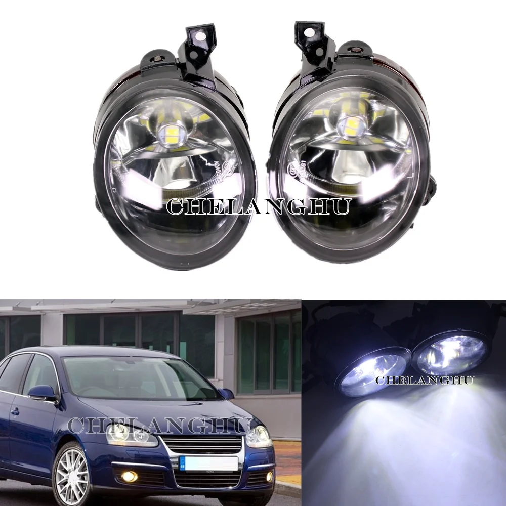 

LED Car Light For VW Jetta 5 V MK5 Sedan Variant 2006 2007 2008 2009 2010 2011 Car-styling Front LED Fog Light Lamp With Bulbs