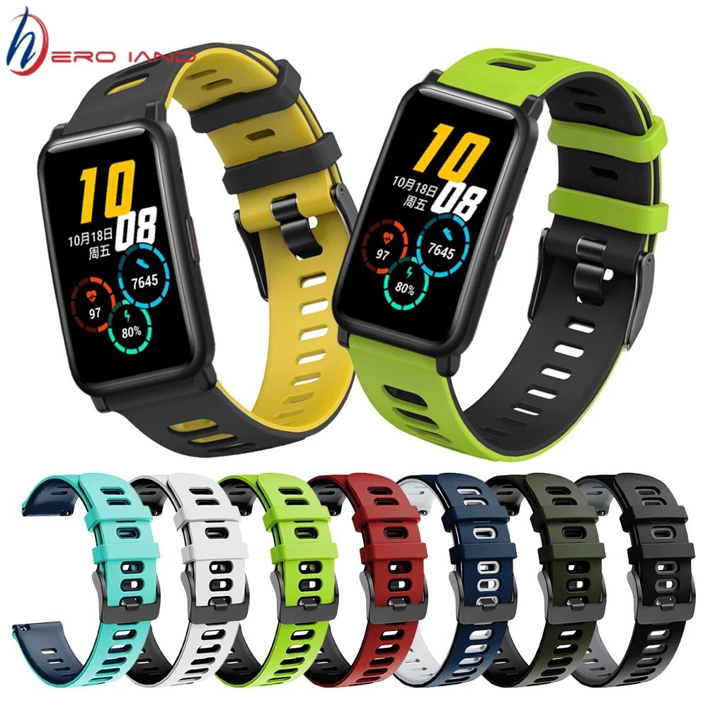 20mm Soft Silicone Strap For Huawei Honor Watch ES Bracelet Sport Watchband For Haylou LS02 For Amazfit Bip S Wrist Strap Correa