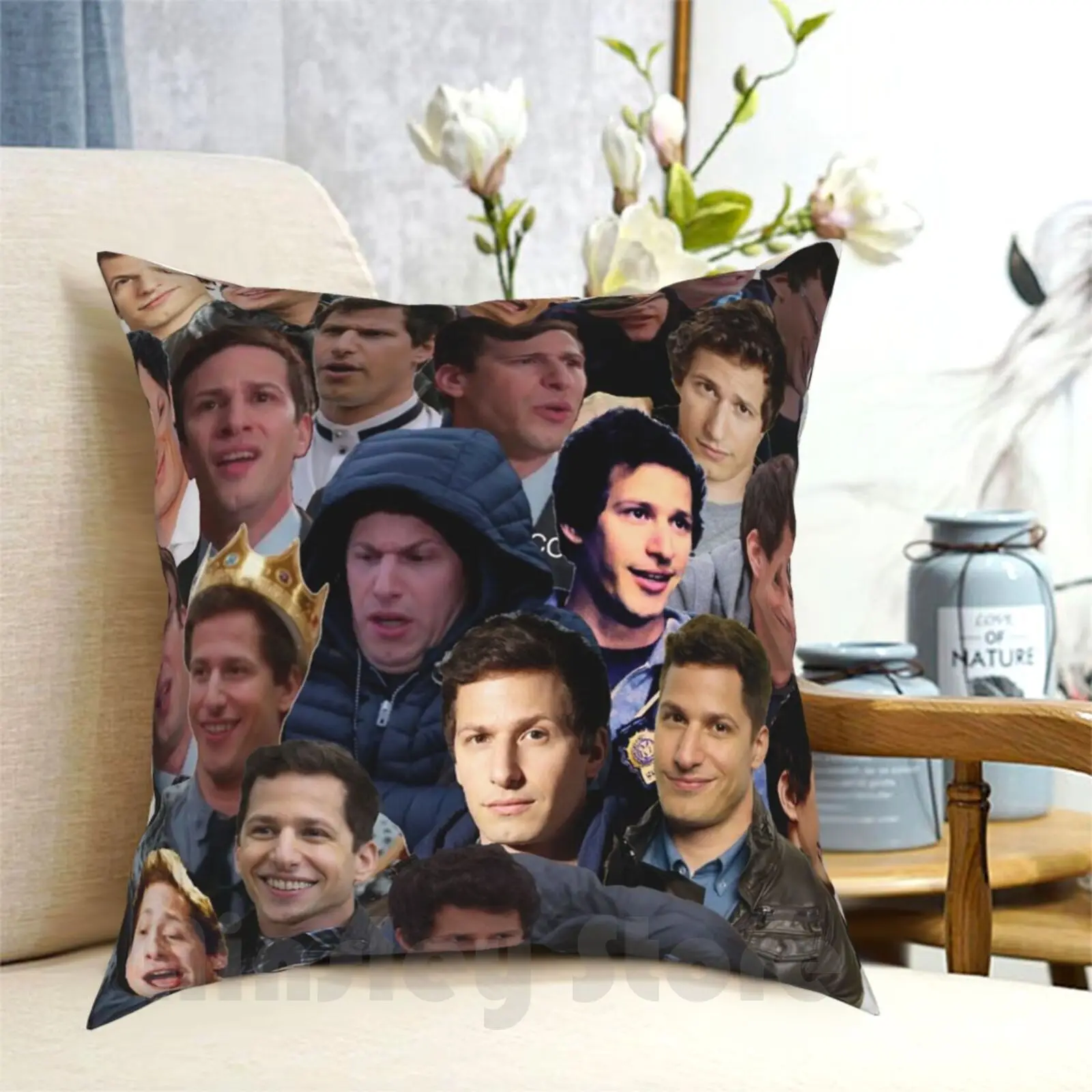 Jake Peralta Pillow Case Printed Home Soft Throw Pillow Jake Peralta Andy Samberg Brooklyn Nine Nine Cool Hot Cute