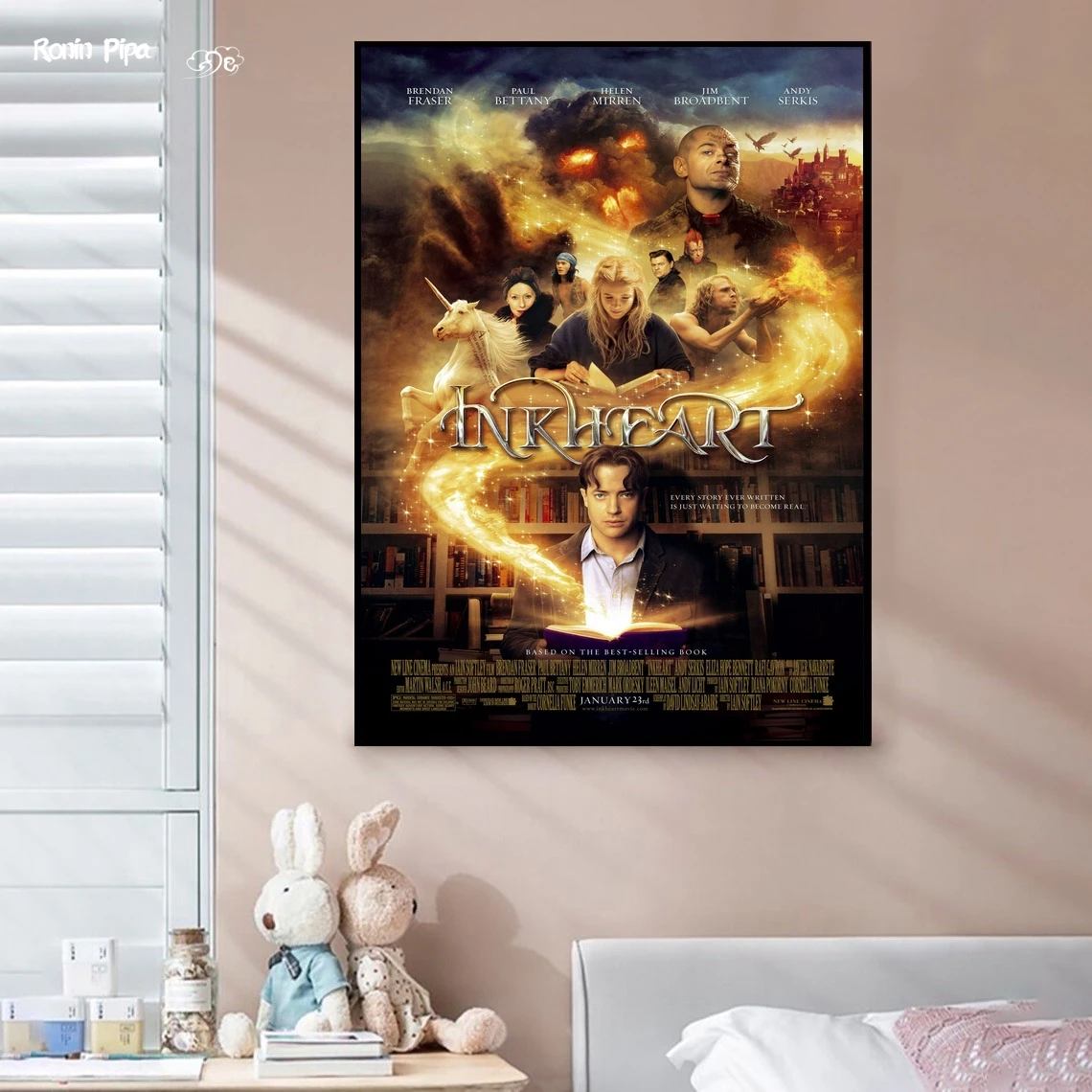 

Inkheart Classic Movie Poster Art Print Canvas Painting Wall Pictures Living Room Home Decor (No Frame)