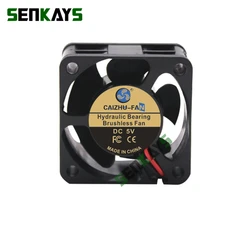 Hidrolik rulman 40mm DC24V 12V 5V 4020 soğutma fanı bilgisayar kasası soğutma fanı 2PIN 4cm 40x40x20mm 1.57 inç 3D yazıcı fanı XH2.5