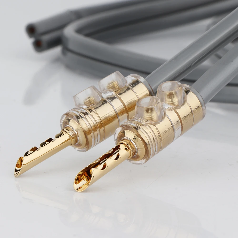 4PCS BFA banana connector plugs 5mm for Hifi audio AMP CD player Speaker cable  24k Gold plated