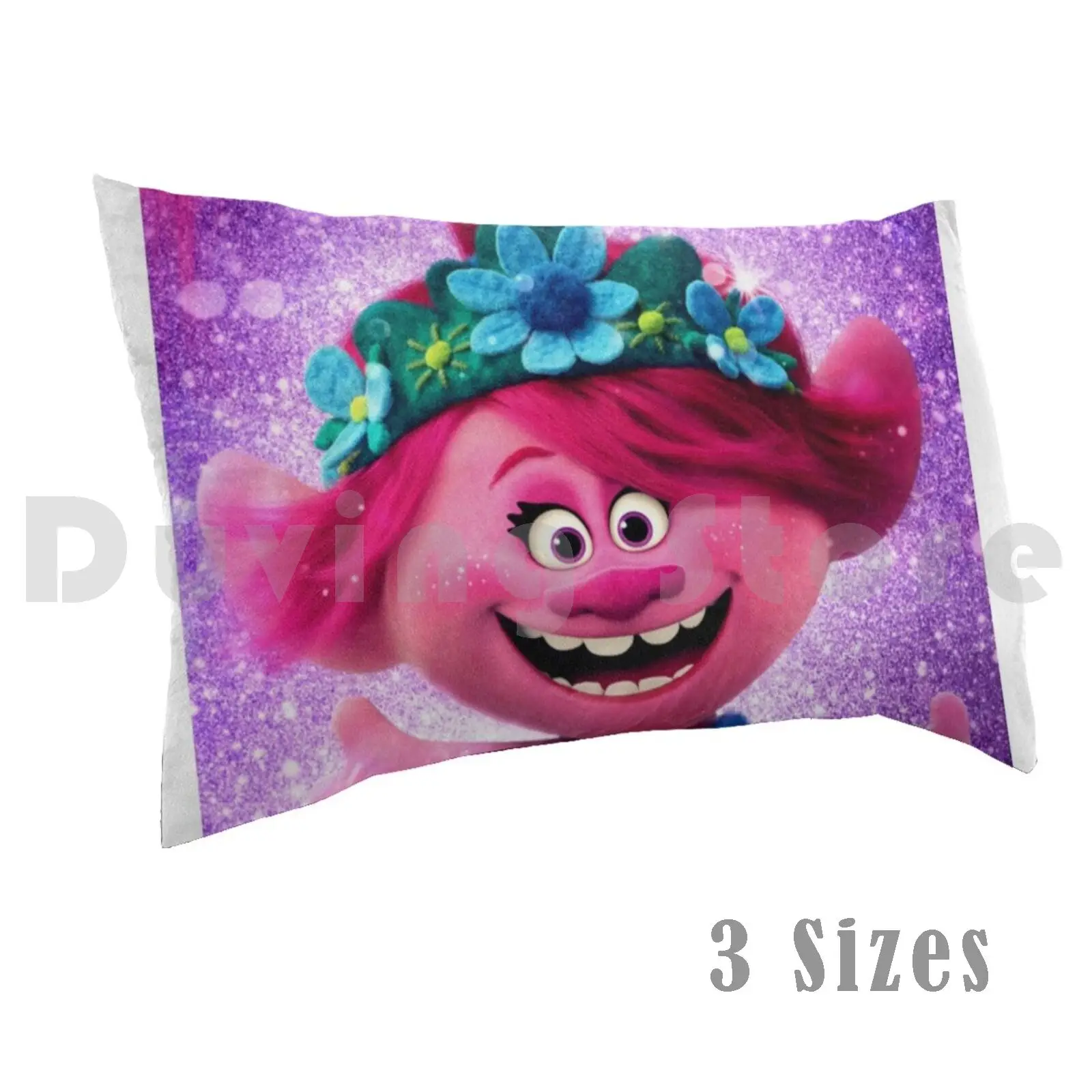 Trolls Design Pillow Case Printed 50x75 Trolls World Tour Cbeebies Kids Kids Tv Childrens Childrens Tv