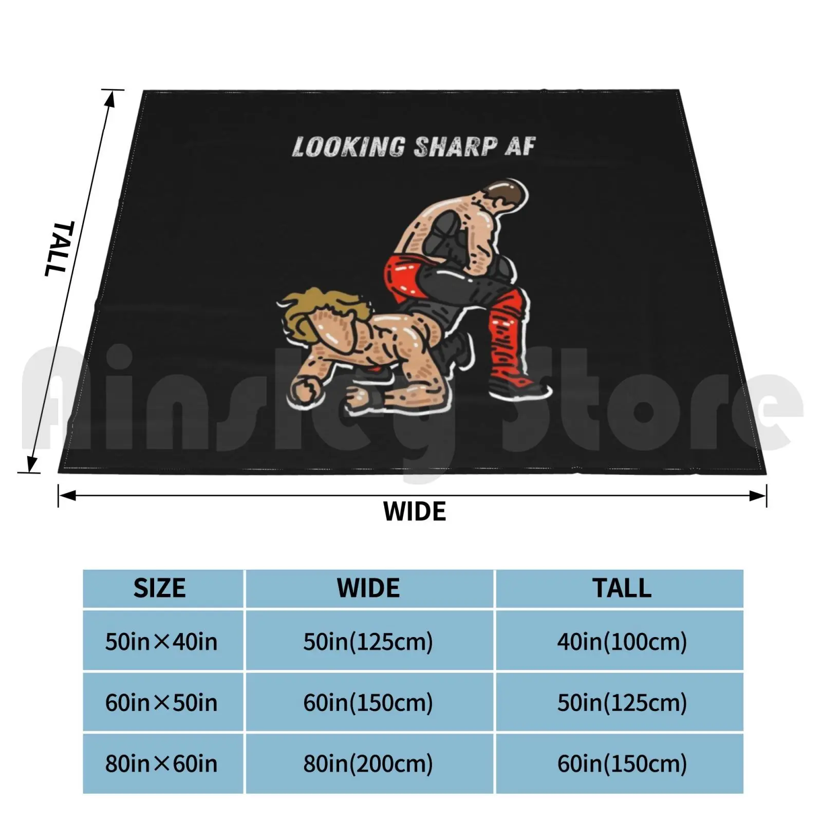 Sharp Blanket Fashion Custom Wwf Ecw Roh Aew Tna Impact Wrestling Pro Wrestling Njpw