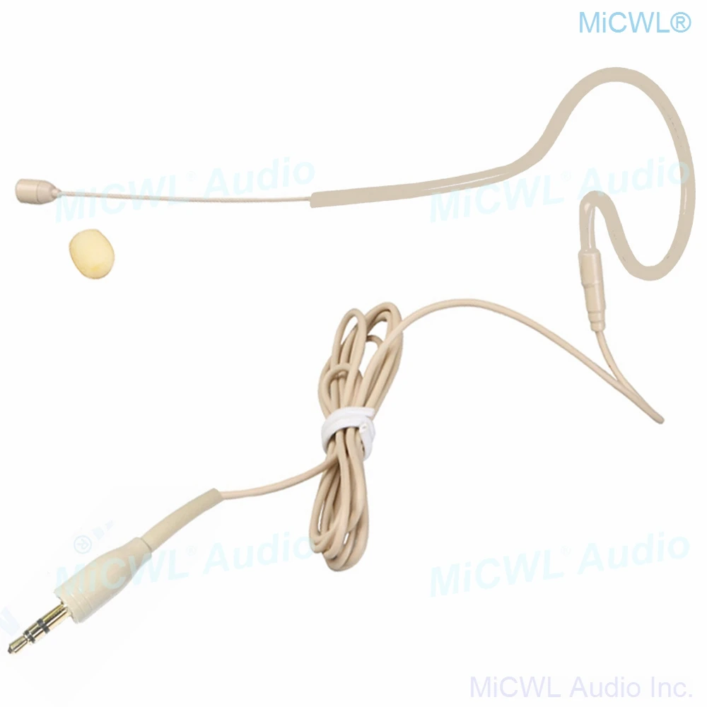 

Skin color Single ear Headset Microphone Standard 3.5mm Jack Stereo for Computer Camera PC Wireless microfone MiCWL SE02