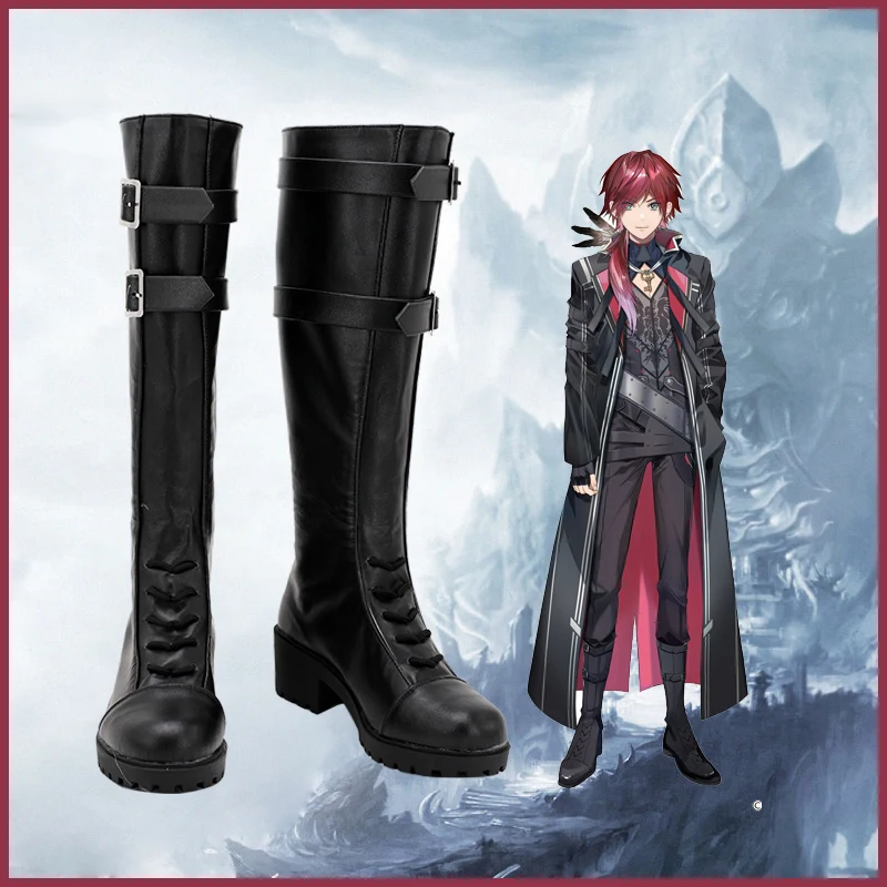 

Сапоги для косплея Vtuber Lauren Iroas, обувь на высоком каблуке, реквизит для косплея на Хэллоуин, изготовленные на заказ