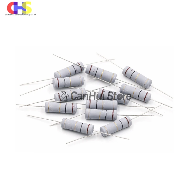 20Pcs 2W 0.1R-2M Carbon Film Resistor 5% Tolerance 0.1 0.5 1 4.7 10 39 47 470 560 120K 200K 510K 820K ohm Electronics Resistance