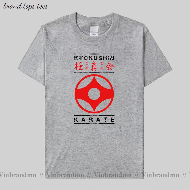 KyokushinKai Tshirts Homme Tees Kyokushin Karate Kids Masutatsu Oyama Karate Japan Martial Arts Custom T-Shirt Tee Print T-Shirt