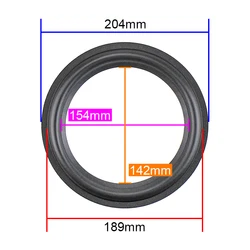 8 Inch 204mm Speaker Suspension Ring Foam Edge 8.5inch 9inch outSide ring Repair For Dynaudio D8 Series Speaker Parts 2PCS