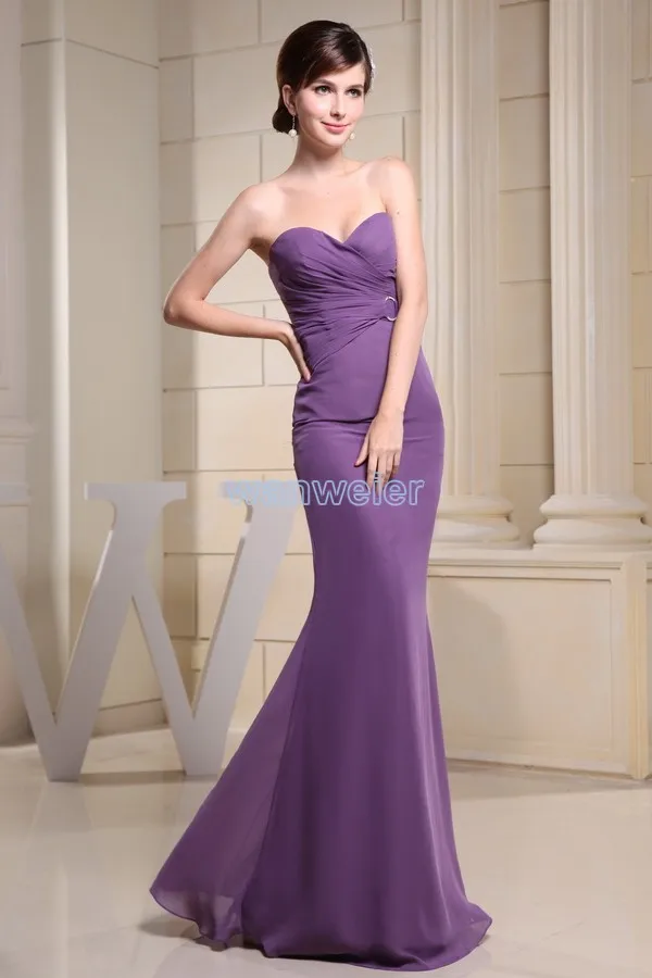 drop shipping 2025 new arrival formal long dress custom size mermaid high waist vintage gown chiffon sweetheart bridesmaid dress