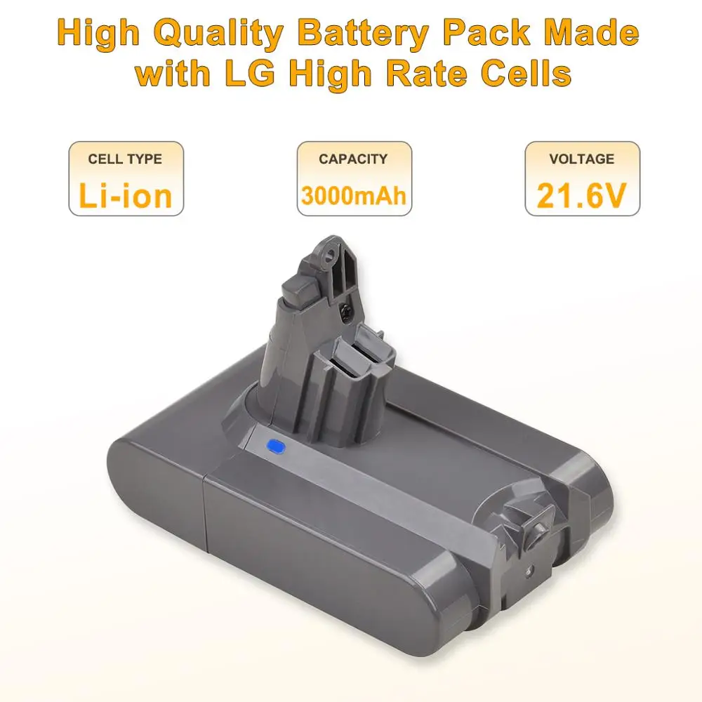 1 قطعة بطارية خلية LG Akku لدايسون V6 SV04 DC58 DC59 DC61 DC62 DC72 DC74 المطلق الحيوان موتورهيد سليم SV03 SV04 SV05 SV06