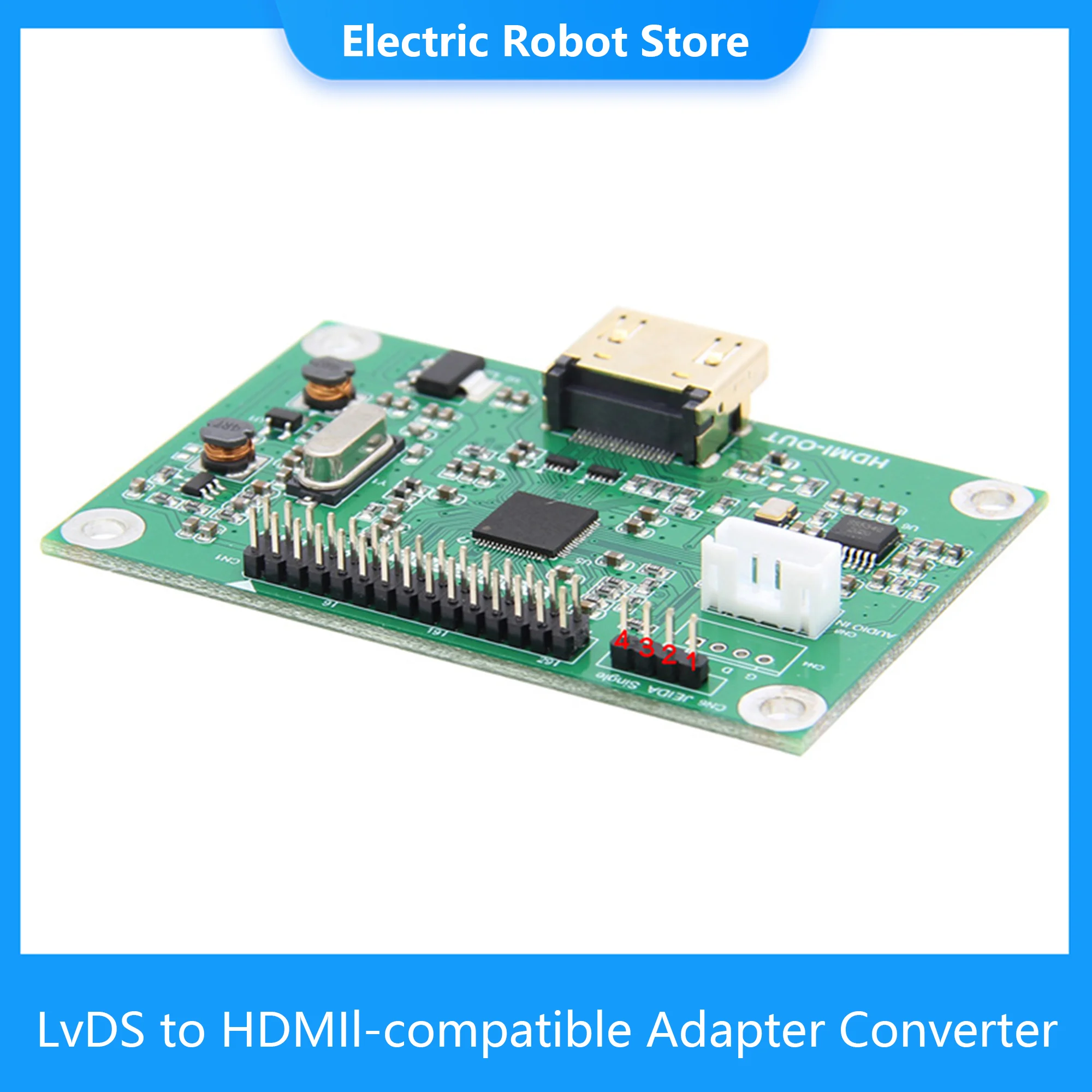 

LVDS To HDMI-Compatible Adapter Board Converter Compatible with 1080P 720P Resolution Support Raspberry Pi