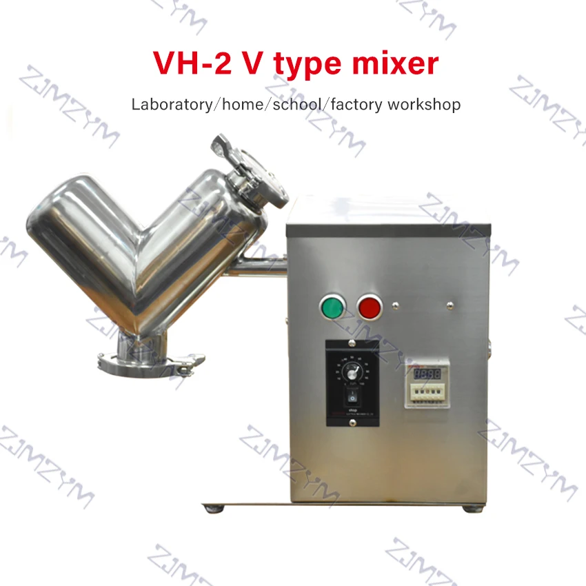 VH-2 Small Mixer V-type Experimental Mixer Material V-shaped Blender Dry Powder Mixer For Teaching Laboratory Food Processing