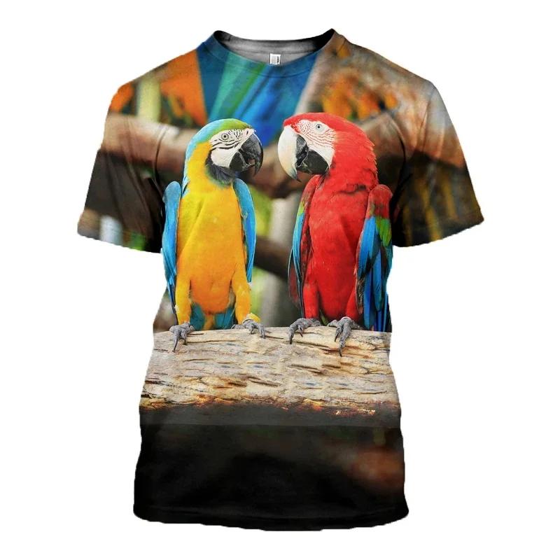 2020 New Fashion Men t shirt 3D Printed Animal parrot T shirts Unisex Street Harajuku Short sleeve shirt summer Casual tops