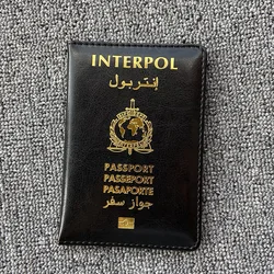 Interpol Logo Da Hộ Chiếu Passport Cover Cảnh Sát Quốc Tế Du Lịch Ví Passport Phụ Kiện Du Lịch Mới