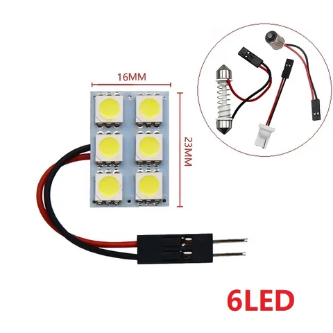 12 36 48 SMD 5050 светодиодный Автомобильная купольный панельный светильник лампа для чтен