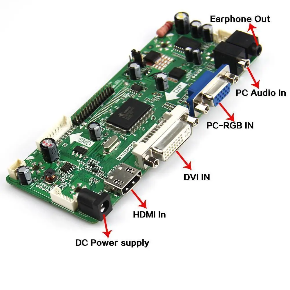 Dla LM240WU2 SL 1920X1200 24 "panel LCD płyta kontrolera DIY kompatybilny z HDMI ekran VGA DVI wyświetlacz Monitor