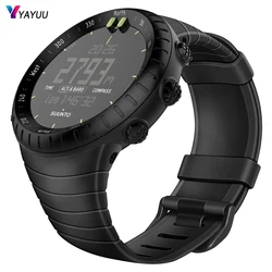 Suuntocoreシリコンウォッチバンド,スポーツ交換用,金属製クラスプストラップ付き