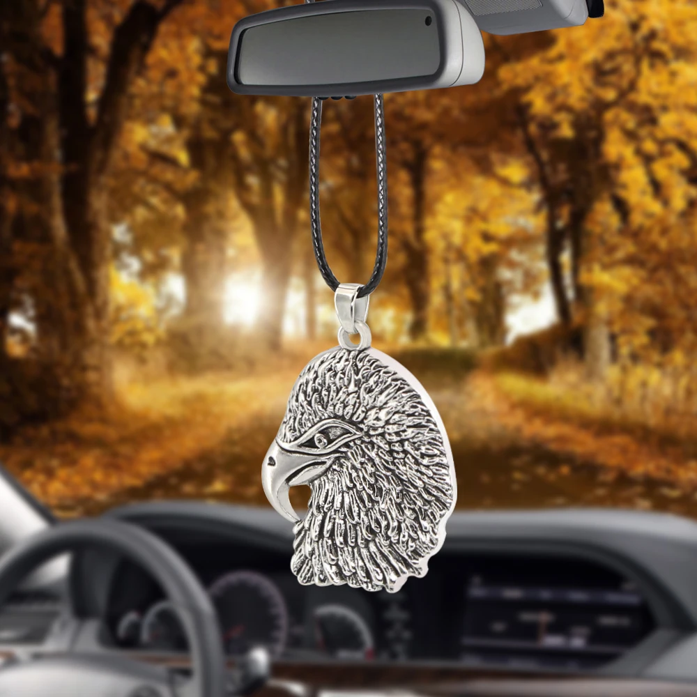 

Car Pendant Ornaments Eagle Hanging Creative Auto Interior Rear View Mirror Decoration Dangle Trim Accessories Gifts Styling