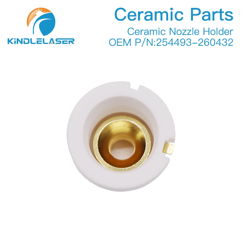 KINDLELASER supporto per ugello in ceramica Laser OEM PIN 254493 / 0260432 per testa di taglio Laser in fibra spedizione gratuita