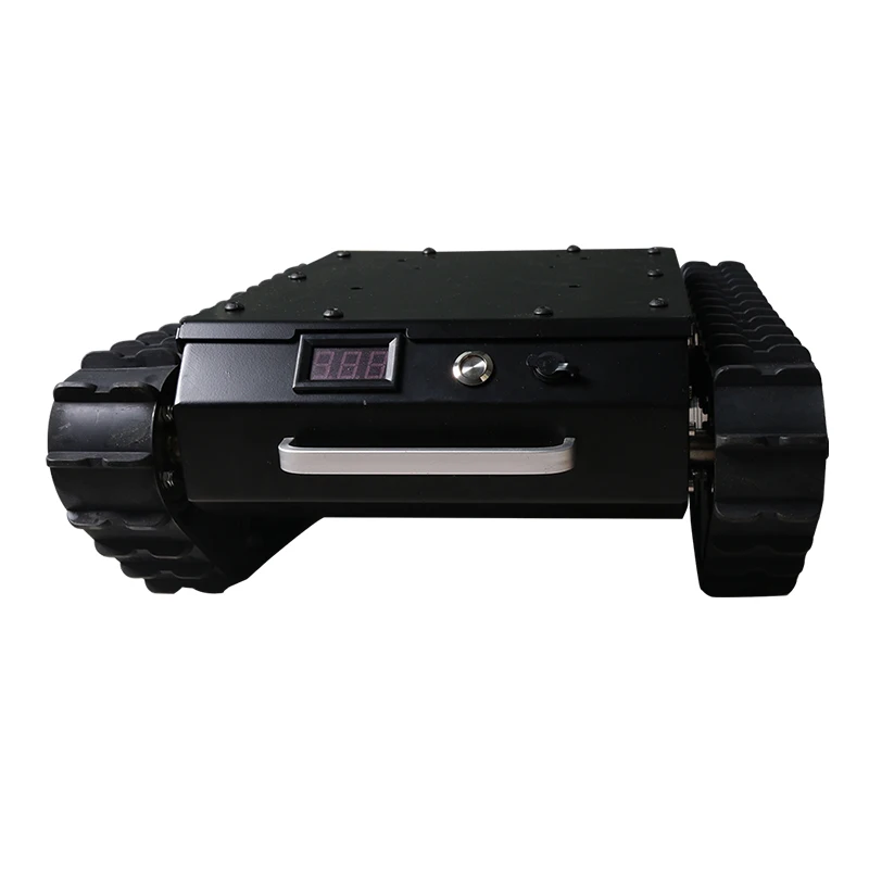 35 كجم تحميل معدن كبير TS008 امتصاص الصدمات روبوت خزان الهيكل عدة المطاط المسار عزم دوران عالية موتور تيار مباشر على الطرق الوعرة عقبة تجميعها