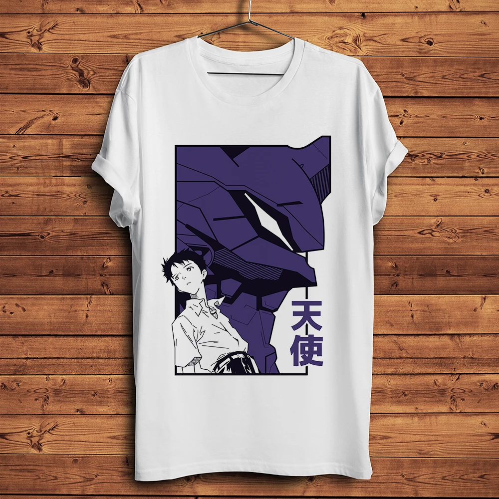 JAPAN Ayanami Ikari Shinji funny eva 01 anime t shirt men white casual short sleeve tshirt homme manga unisex streetwear t-shirt