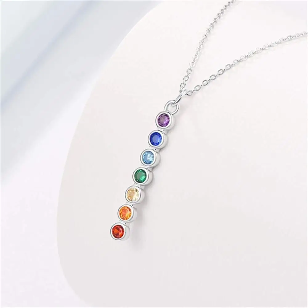 7 Chakra Gem Stone Beads Pendant Necklace For Women Yoga Healing Chakra Crystal Choker Chain Necklace Femme Party Jewelry Gift