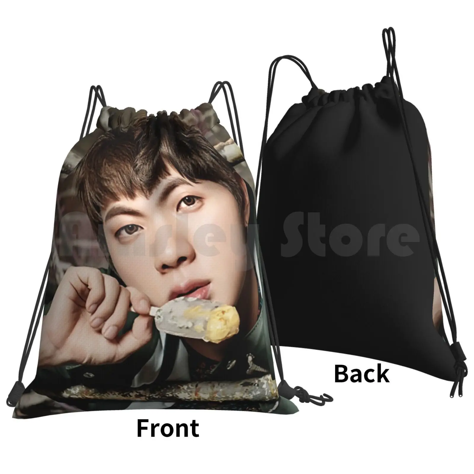 You Never Walk Alone , Jin Backpack Drawstring Bag Riding Climbing Gym Bag Kpop Kpop Boy Band Kpop Bands Kpop You Never Walk