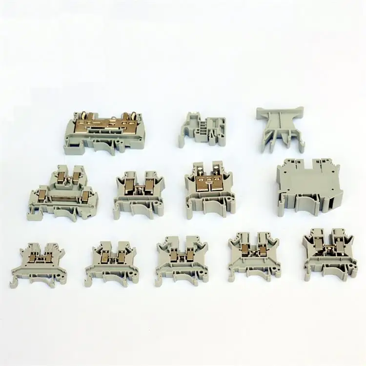 

10PCS JXB-2.5 JXB-4 JXB-35 JXB-W16 Universal DIN Rail Mounted Terminal Blocks Screw Type Connector Electrical Crimp Terminator